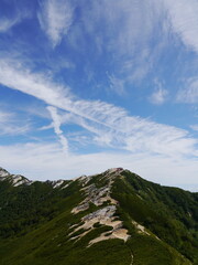 北アルプス「表銀座」の稜線