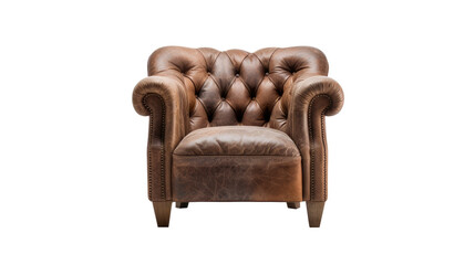 Fototapeta premium Chair antique furniture Interior design concept furniture for living isolated on clear png background and transparent background, AI generative. 