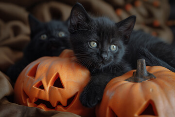 Halloween kitten