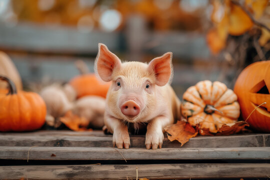 Halloween pig