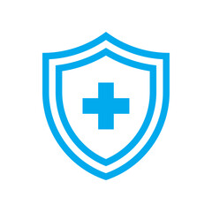 Shield with cross icon