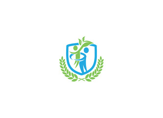 health Logo Design with Creative Modern vector icon template