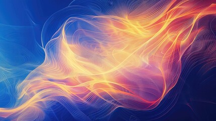 Bright, radiant lines forming abstract patterns