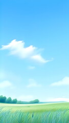 Fototapeta premium landscape with sky and clouds