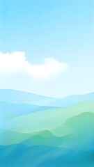 landscape with sky and clouds