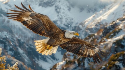 Fototapeta premium eagle in flight