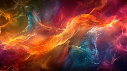 Obraz premium Bright, radiant lines forming abstract patterns