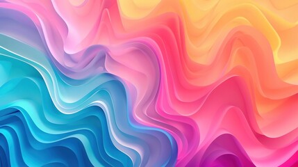 Abstract Colorful Wave Pattern Background