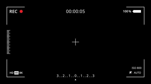 Camera recorder background with alpha channel, background with alpha, background with alpha channel 4K
