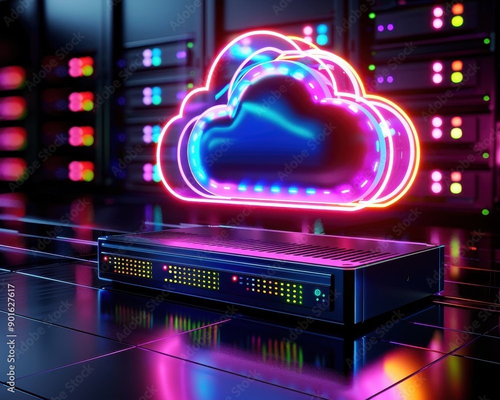 Poster innovative cloud-based application on virtual server environment