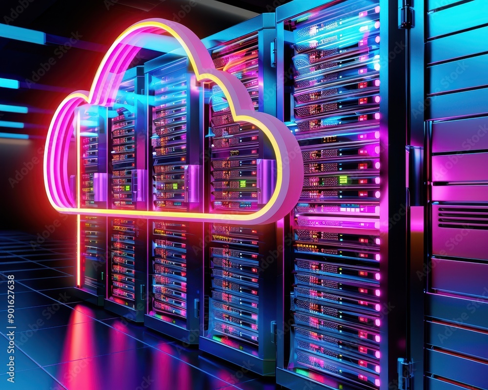 Poster innovative cloud-based application on virtual server environment
