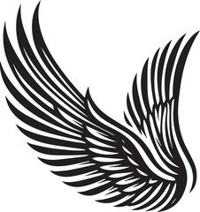 wing vector silhouette illustration logo