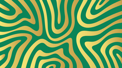 Obraz premium seamless pattern with gold green stripes