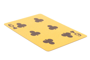 Gambling Card 6 isolated on white background
