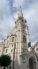 Fototapeta premium notre dame de city Bilbao Spain 