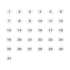 Vector set of icons. Daily, monthly, yearly calendar icon