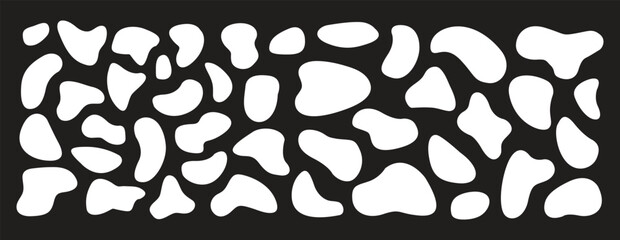 Set of Abstract Modern Graphic Elements. Set of Liquid Gradient Shapes and Banners.