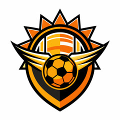 golden ball with wings