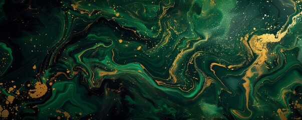 Background green gold abstract texture marble pattern