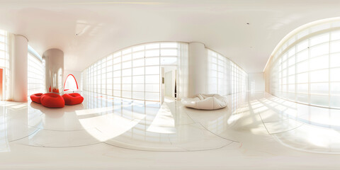white room 360 equirectangular hdri	