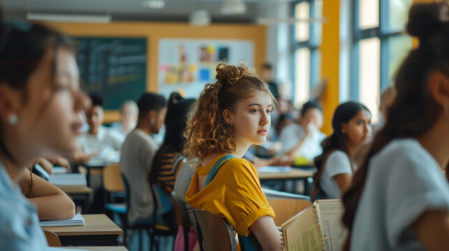 Engaged students in a classroom featuring diversity and collaborative learning activities