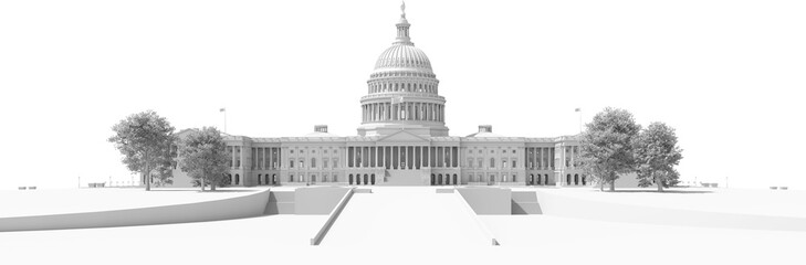 united states capitol government building usa america washington dc cut out