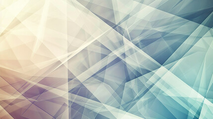 Obraz premium Abstract intersecting geometric shapes in pastel colors