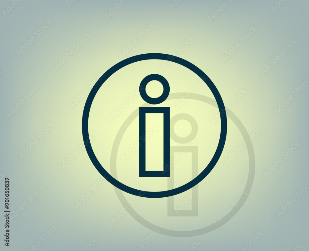 Aufkleber vector icon with shadow on gray background with gradient.