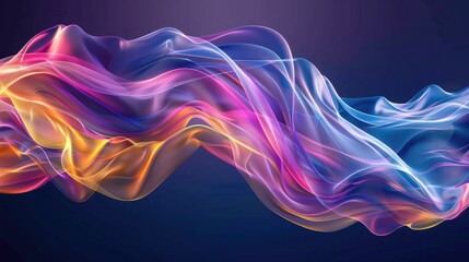 Fluid dynamics with colorful motion trails