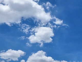 abstract blue sky high shape outdoor group of white and gray clouds background in summer gradient light beauty background. beautiful bright cloud and calm fresh wind air