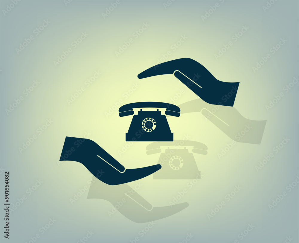 Poster vector icon with shadow on gray background with gradient.