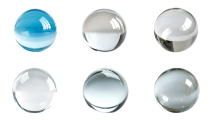 Set of water drops on transparent background	