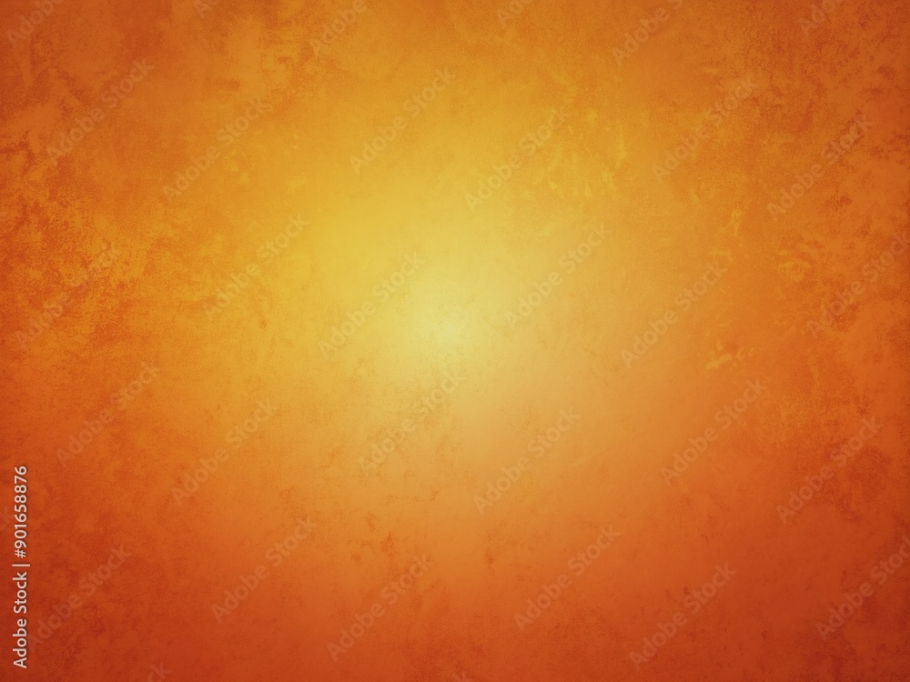 Aufkleber vibrant orange gradient background with a smooth, matte finish and subtle wall texture, creating a w