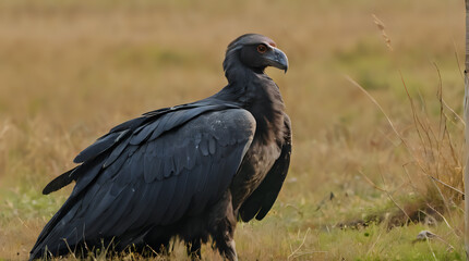 Fototapeta premium a large bird that is standing in the grass