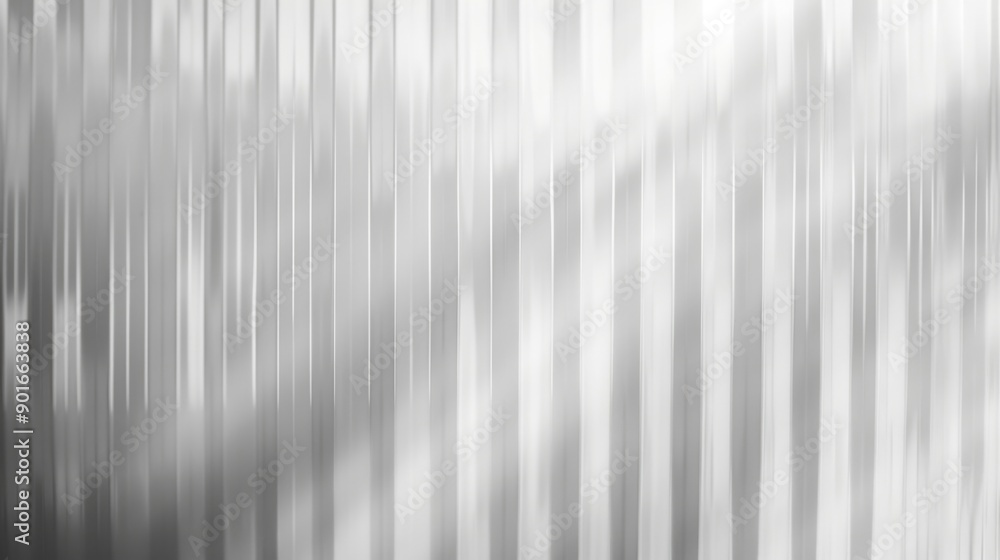 Poster a silver stripe background with a white stripe in the middle. the background is very shiny and refle