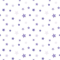 purple stars confetti pattern seamless. Vector Illustration for decoration, wallpaper, wrapping paper, backdrop etc