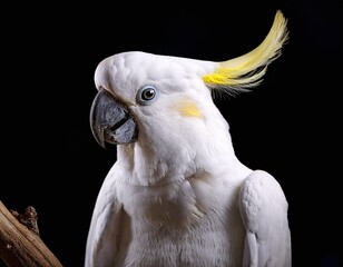 Cockatoo Perched on a Tree Branch