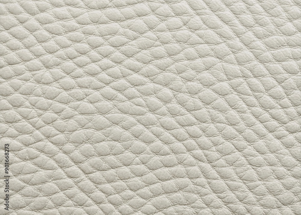 Poster luxurious white leather texture with subtle patterns and soft folds, perfect for adding sophisticati