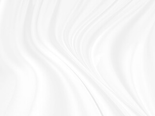 beautiful Clean fashion woven soft fabric abstract smooth curve shape decorative textile white background