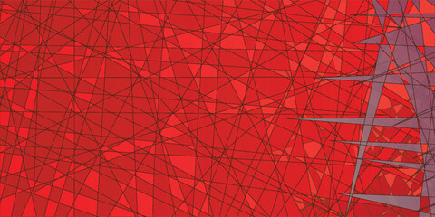 Dark red, Red vector of small triangles on white background. Illustration of abstract texture of triangles. Pattern design for banner, poster, cover.