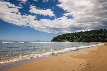 Landscapes of Gargano penisula in Italy during spring sunny day.