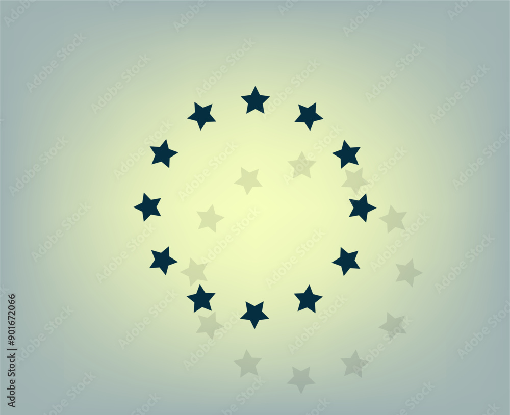 Poster vector icon with shadow on gray background with gradient.