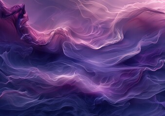 Obraz premium Purple fabric waves and folds create a colorful and abstract background