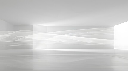 A minimalist background with a single pen drawing a continuous line that forms abstract shapes and patterns, set against a plain backdrop. Copy space. 