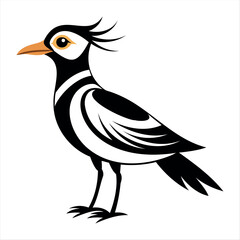 Vector Illustration Silhouette Beautiful Birds collection isolated on a white background
