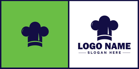 Cooking school icon Culinary academy Cooking institute Culinary school flat logo sign symbol editable vector