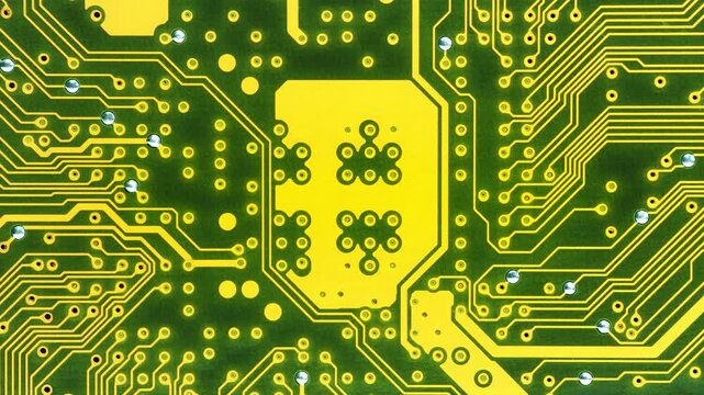 The back of a personal computer motherboard
