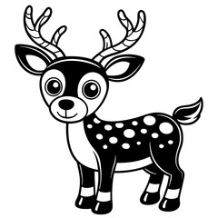 Christmas, Festive Reindeer Elements: Christmas Icons and Decorations