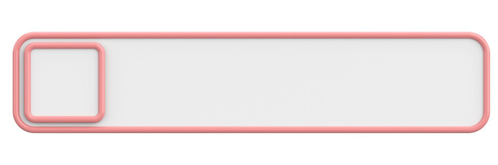 Profile tab. Social media profile. 3D illustration.