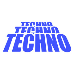 Techno Music Life Club DJ Party Letters Saying Quote Text Bass Sound Love Icon Symbol Cool Hard Style Trance Electro Jumpstyle Raver Dance Disco Festival Concert Logo Design